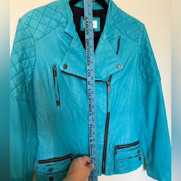 Neiman Marcus Leather Motorcycle Jacket - Picture 8 of 10